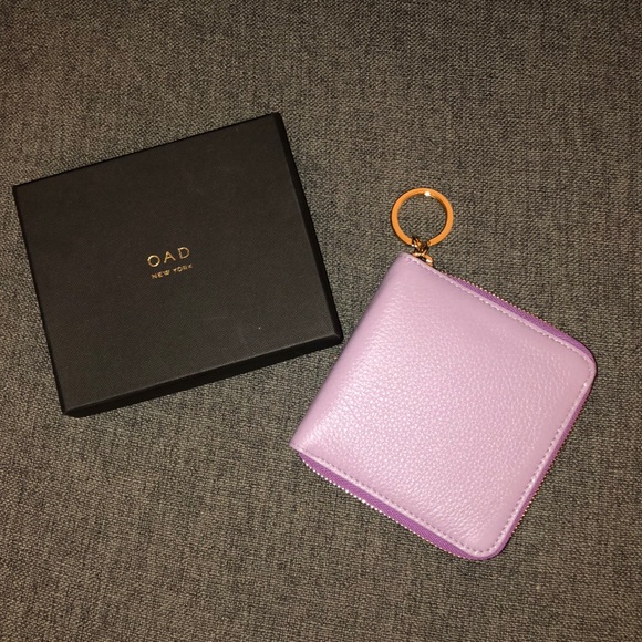 oad new york Handbags - OAD New York Half Zip Wallet in Sweet Lilac NIB!